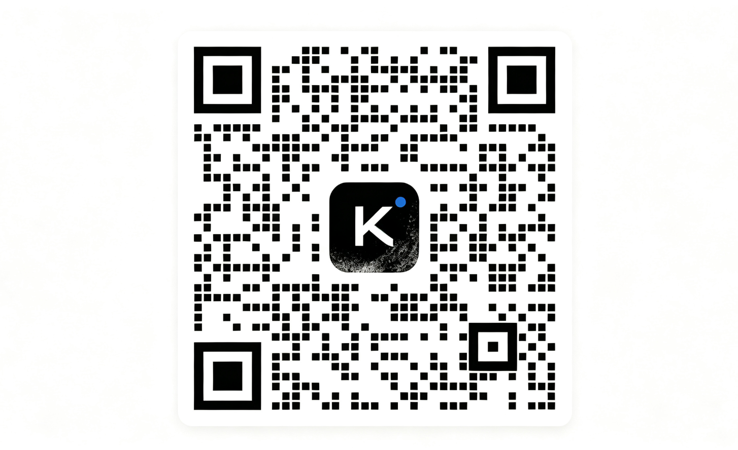 QR code ฝ่ายสนับสนุนอย่างเป็นทางการของ Kimi Business